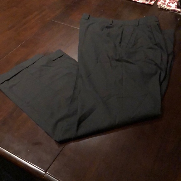 Black Wool Slacks sz 38 - Picture 2 of 6